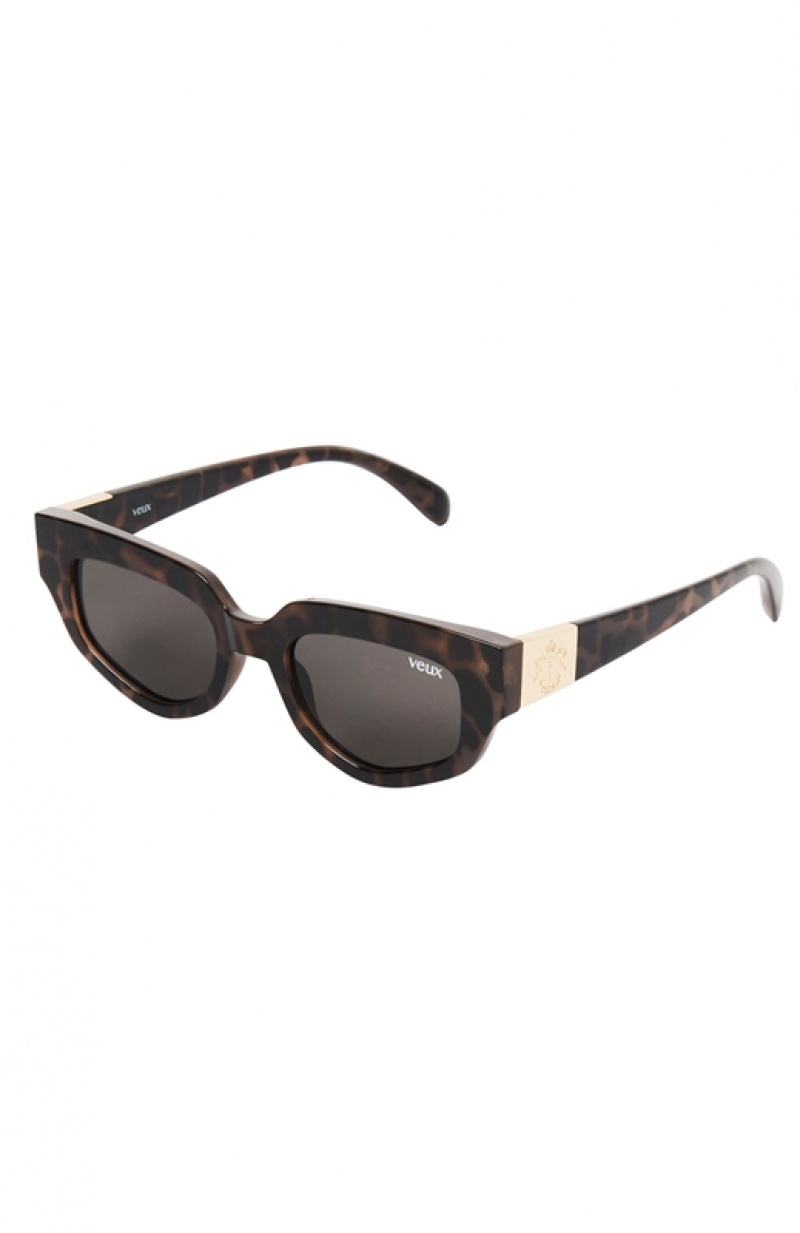 Black White Fox Amalfi Women's Sunglasses | ULGW-65170