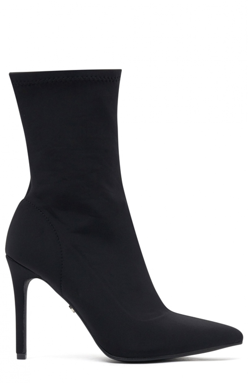 Black White Fox Chicago Women's Ankle Boots | CNPM-85014