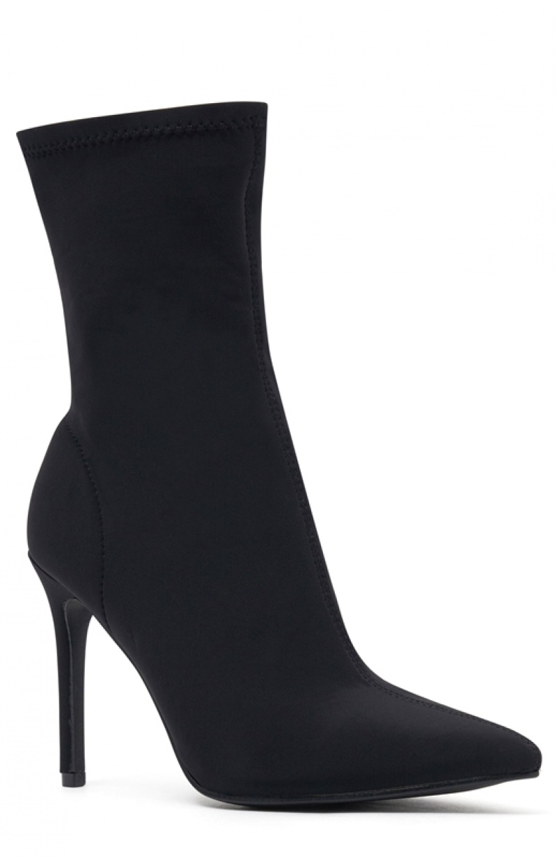 Black White Fox Chicago Women's Ankle Boots | CNPM-85014