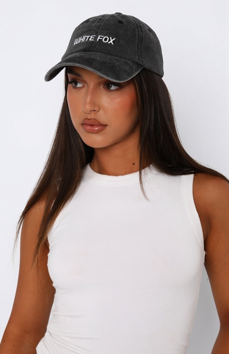 Black White Fox Highest Vibe Women's Hats | BQKO-01652