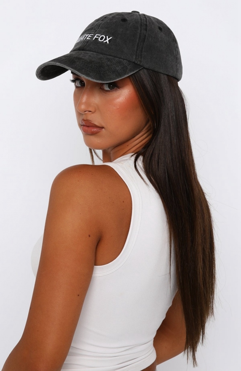 Black White Fox Highest Vibe Women's Hats | BQKO-01652