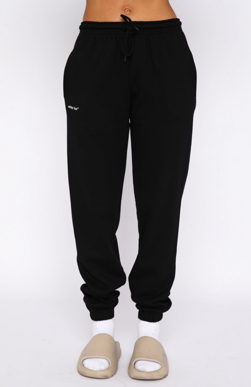 Black White Fox Not An Issue Women's Sweatpants | QPDZ-09561