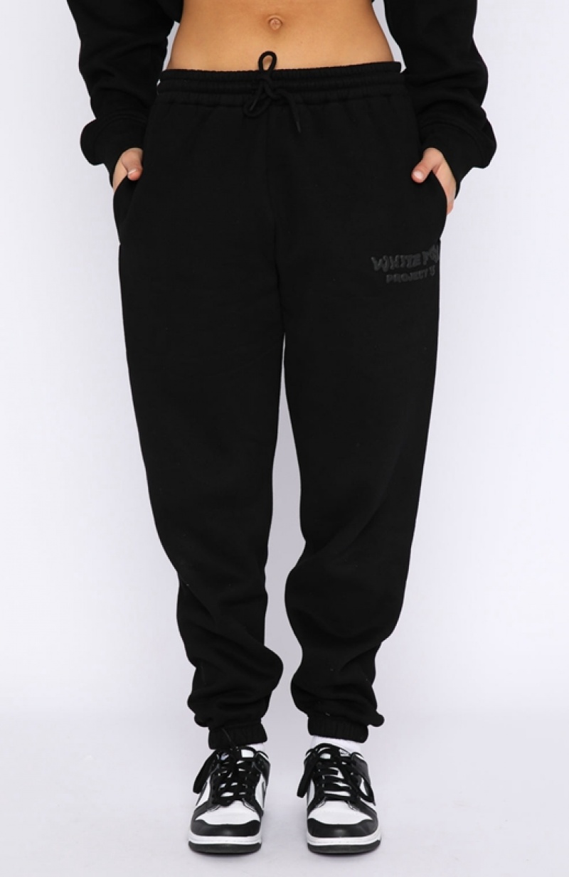 Black White Fox Project 5 Women's Sweatpants | HNSD-83921