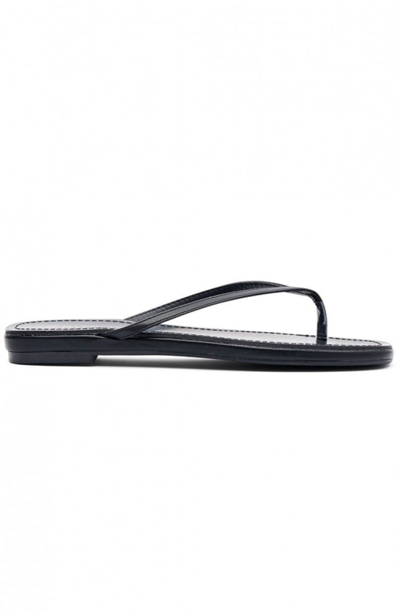 Black White Fox Roma Thong Women's Sandals | BTVO-05971