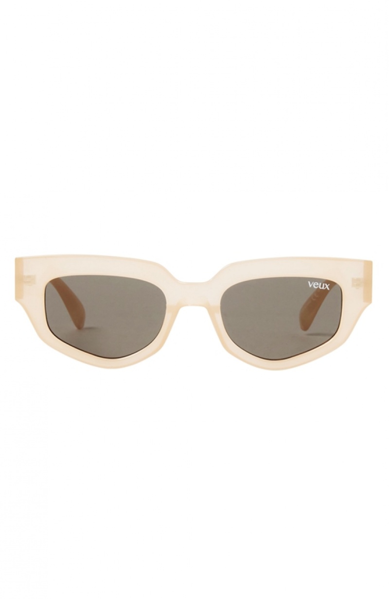 Brown White Fox Amalfi Women's Sunglasses | MQBK-05369