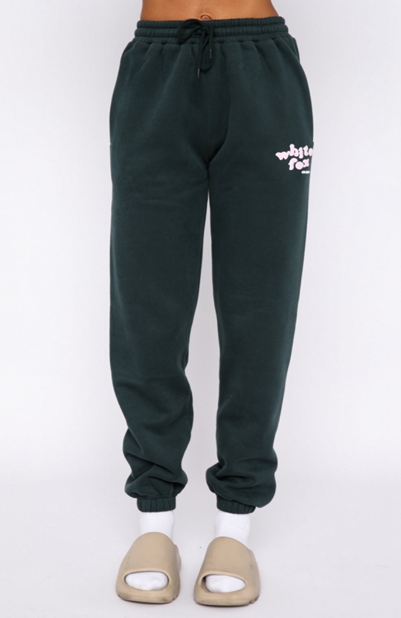 Green White Fox 4th Edition Women's Sweatpants | XQVE-79264