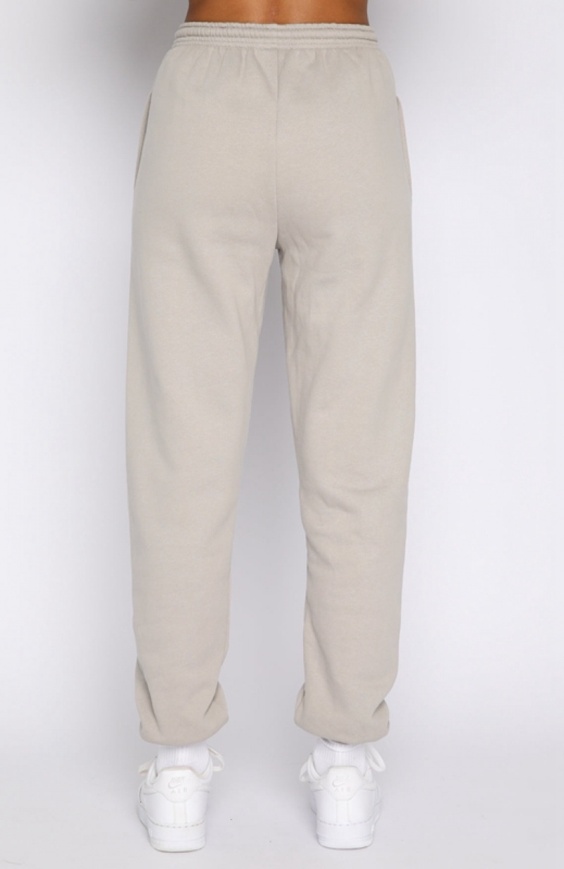 Grey Brown White Fox About That Time Women's Sweatpants | ZOMP-90873