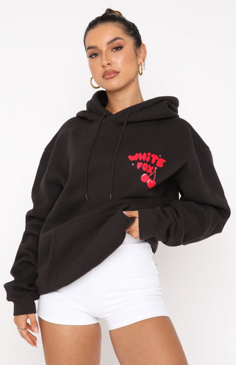 Grey White Fox Don't Waste Time Women's Hoodie | ONDY-86075