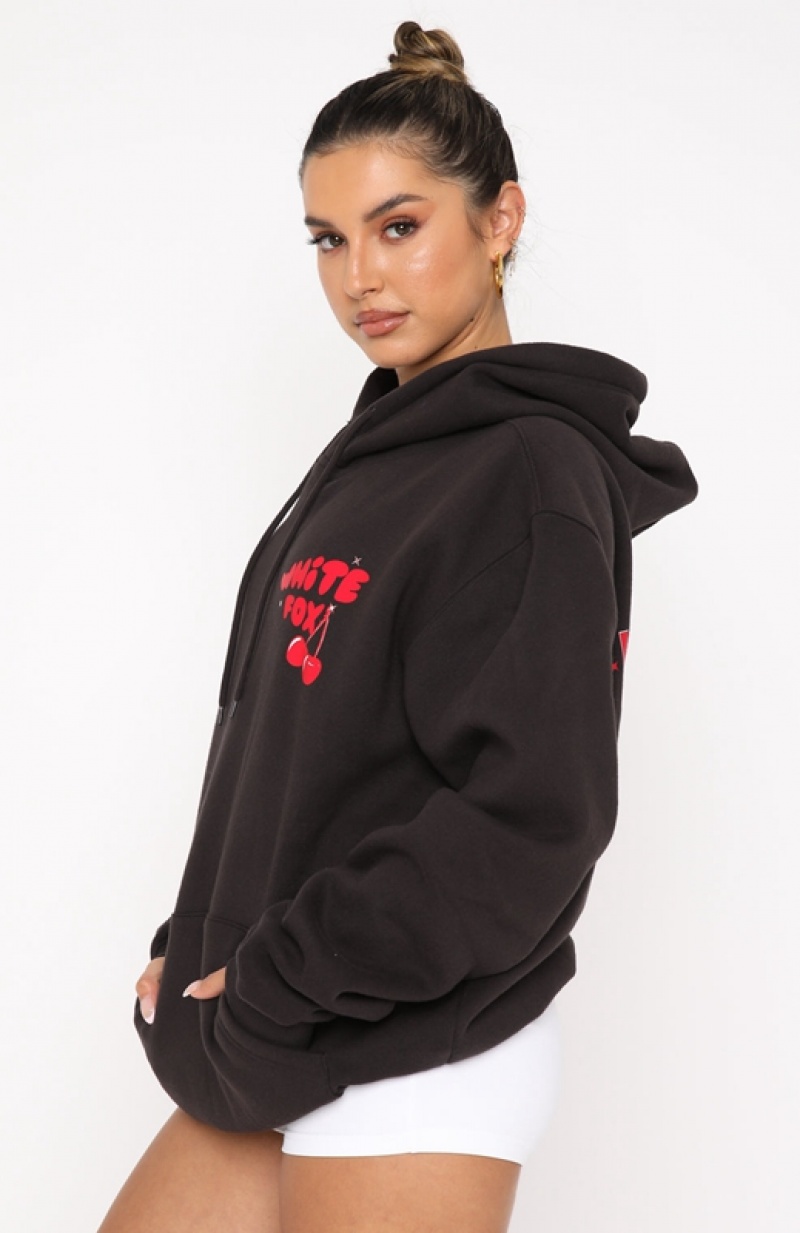 Grey White Fox Don't Waste Time Women's Hoodie | ONDY-86075