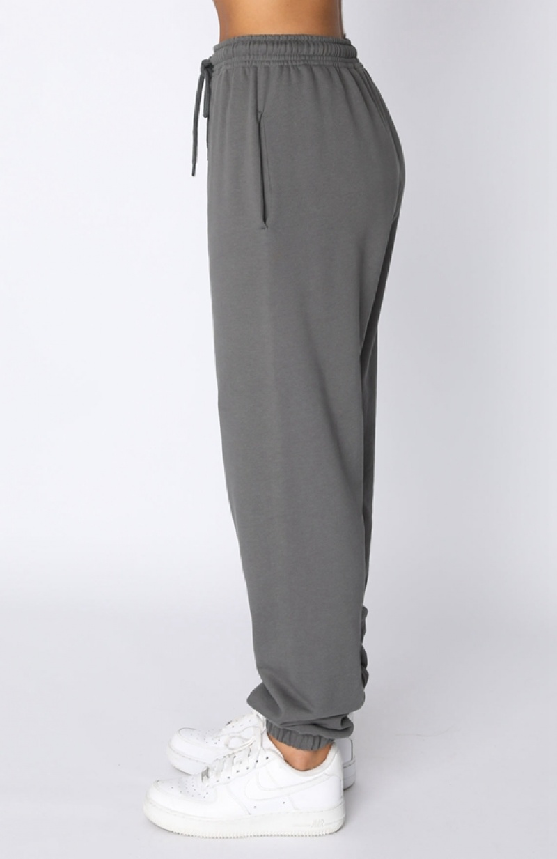 Grey White Fox Not An Issue Women's Sweatpants | IMHZ-34851