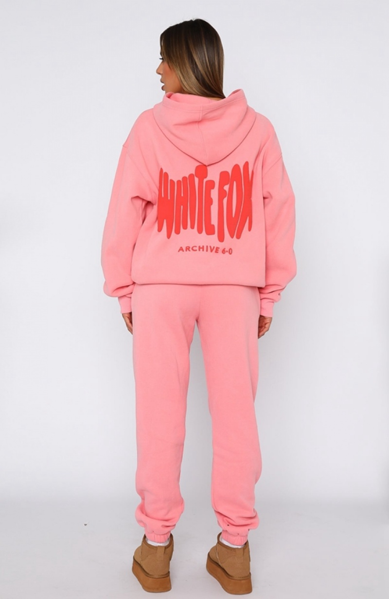 Pink White Fox Archive 6.0 Women's Sweatpants | PGCH-93426