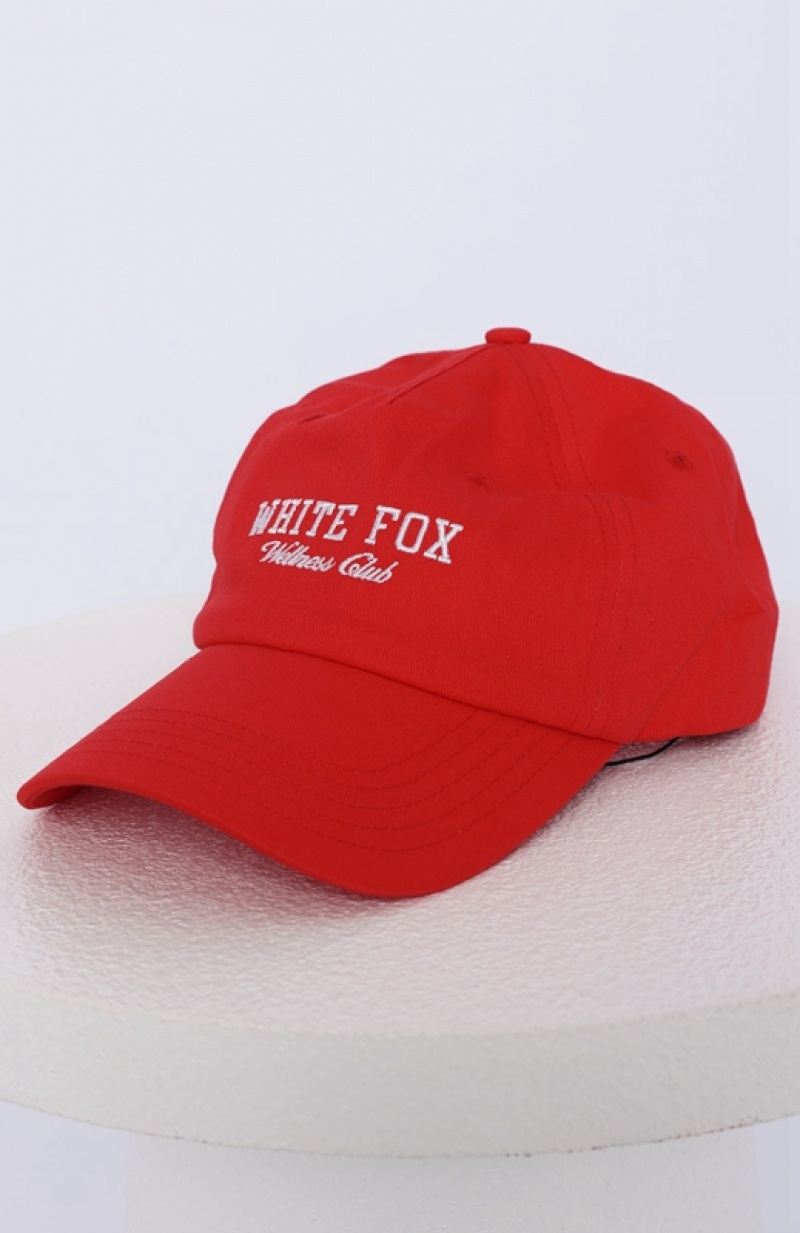 Red White Fox Wellness Club Women's Hats | XSNK-26841