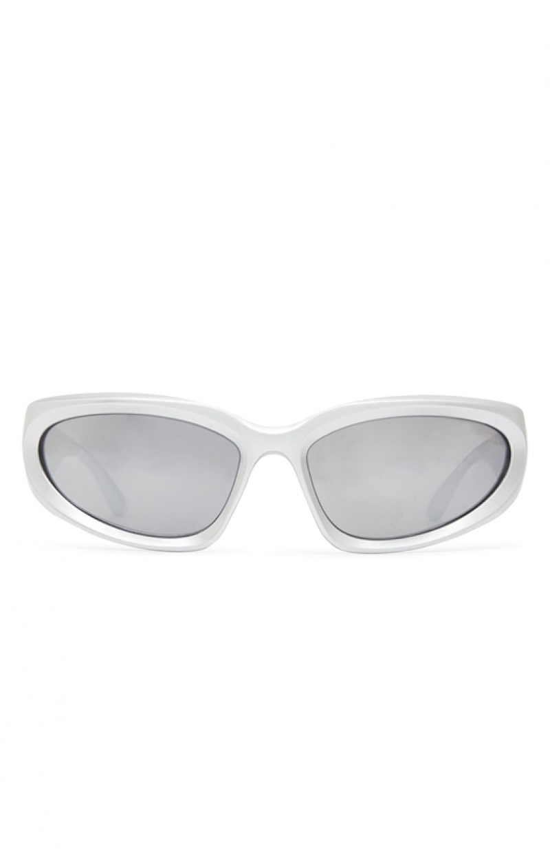 Silver White Fox Mamba Women's Sunglasses | CPGS-34685