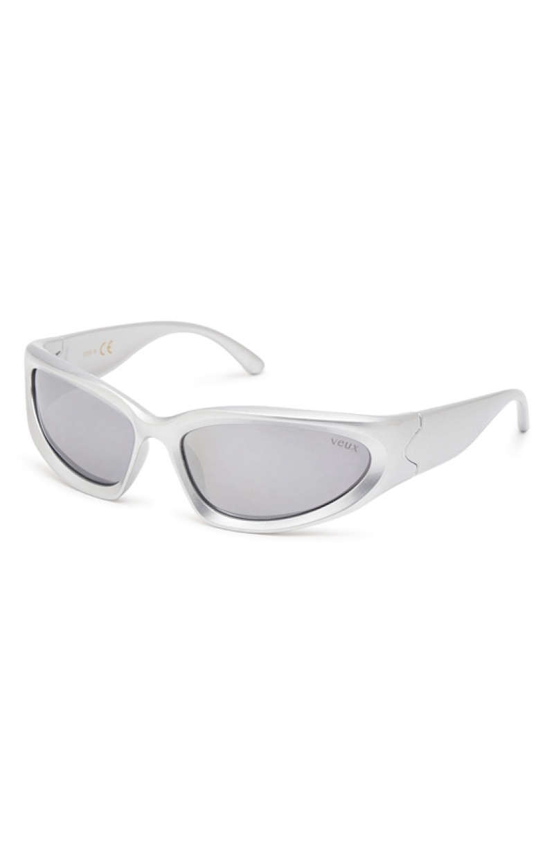 Silver White Fox Mamba Women's Sunglasses | CPGS-34685