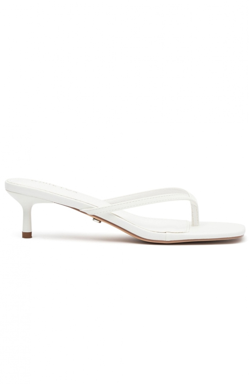 White White Fox Hamptons Thong Women's Heels | KIDB-40371