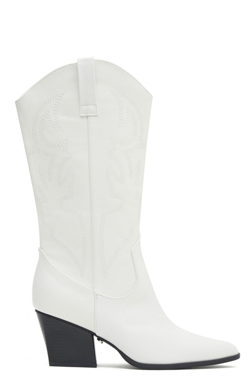 White White Fox Kacey Cowboy Women's Boots | MREC-10792