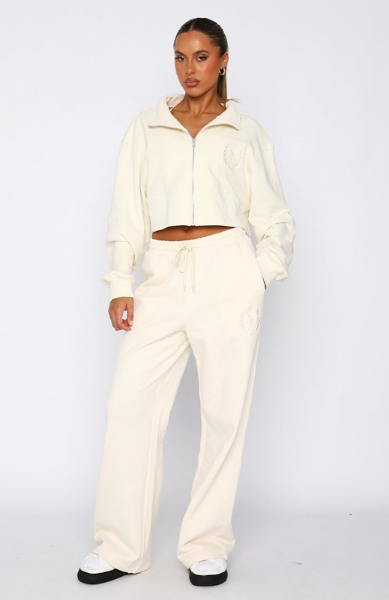 White White Fox Richie Women's Sweatpants | SVDH-63081